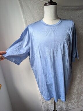 Maus & Hoffman Solemare Luxury Pocket Tee Light Blight Nwot